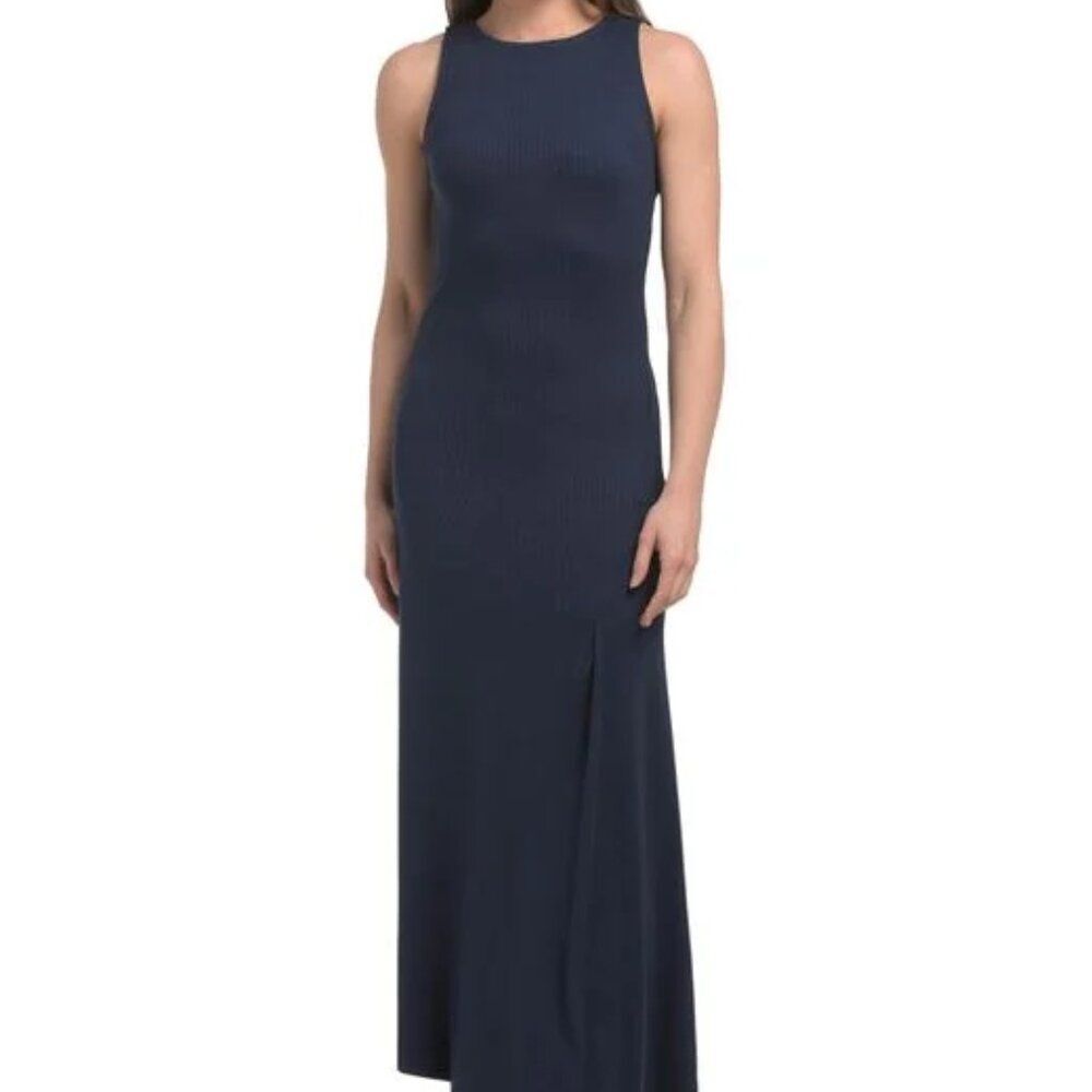 Magaschoni 💃🏻🖤Versatile Black Cotton Casual Tank / sheath Maxi Dress M